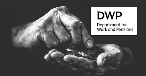 dwp and hands with coins